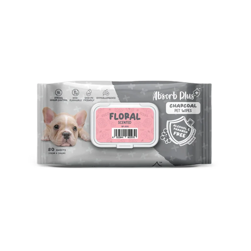 AP Toallitas Antibacteriales Carbón Floral para Perros