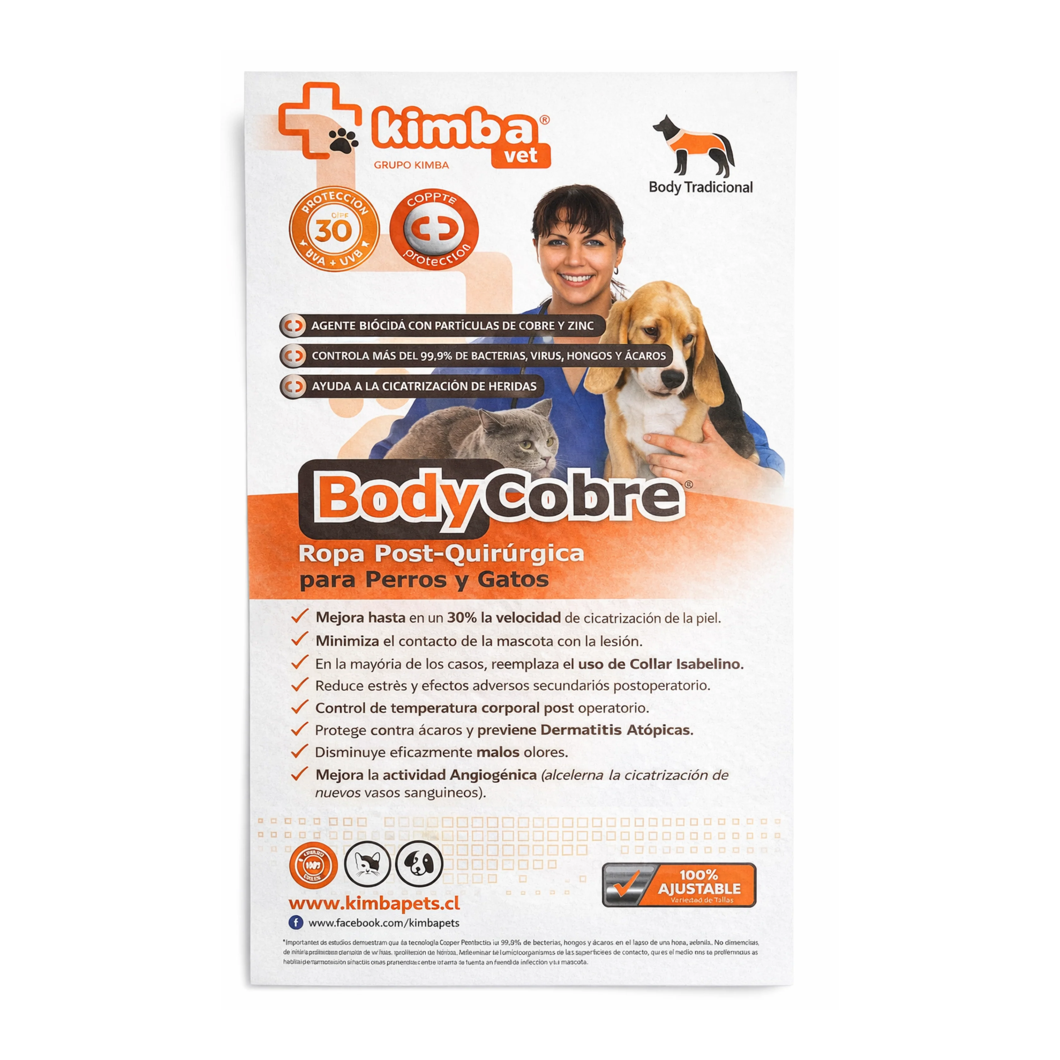 Faja Postoperatoria Body Cobre Tradicional / Talla 2 (S) - Image 2