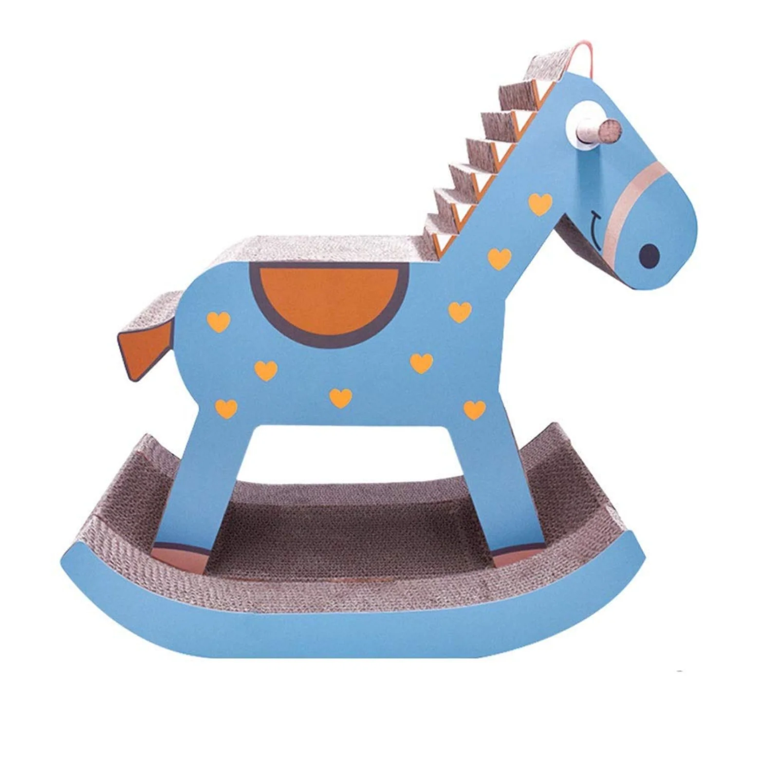 Cartón Rascador para Caballo Azul