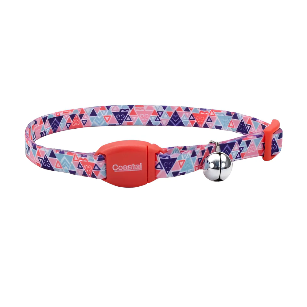 Collar Petite  Rosa con Triangulo Azul