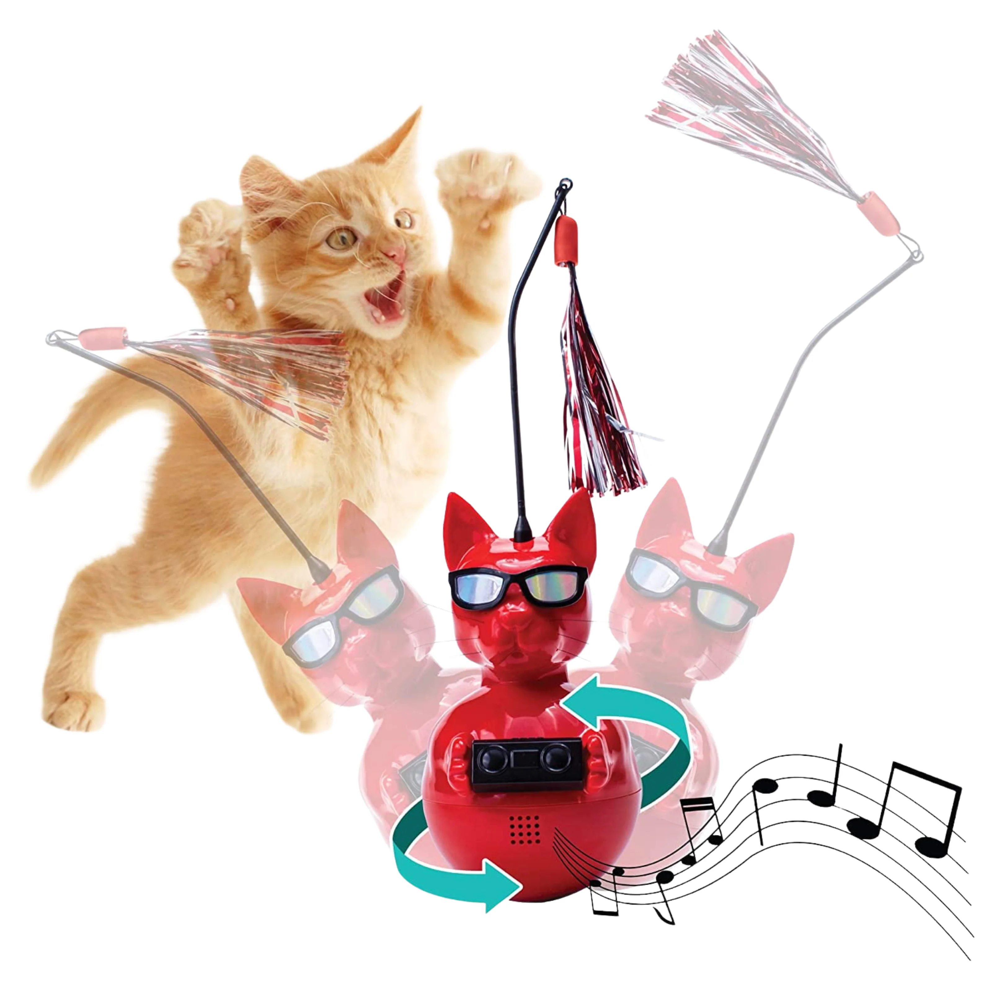 Dj Whiskerz Baila Cat Toy - Image 2