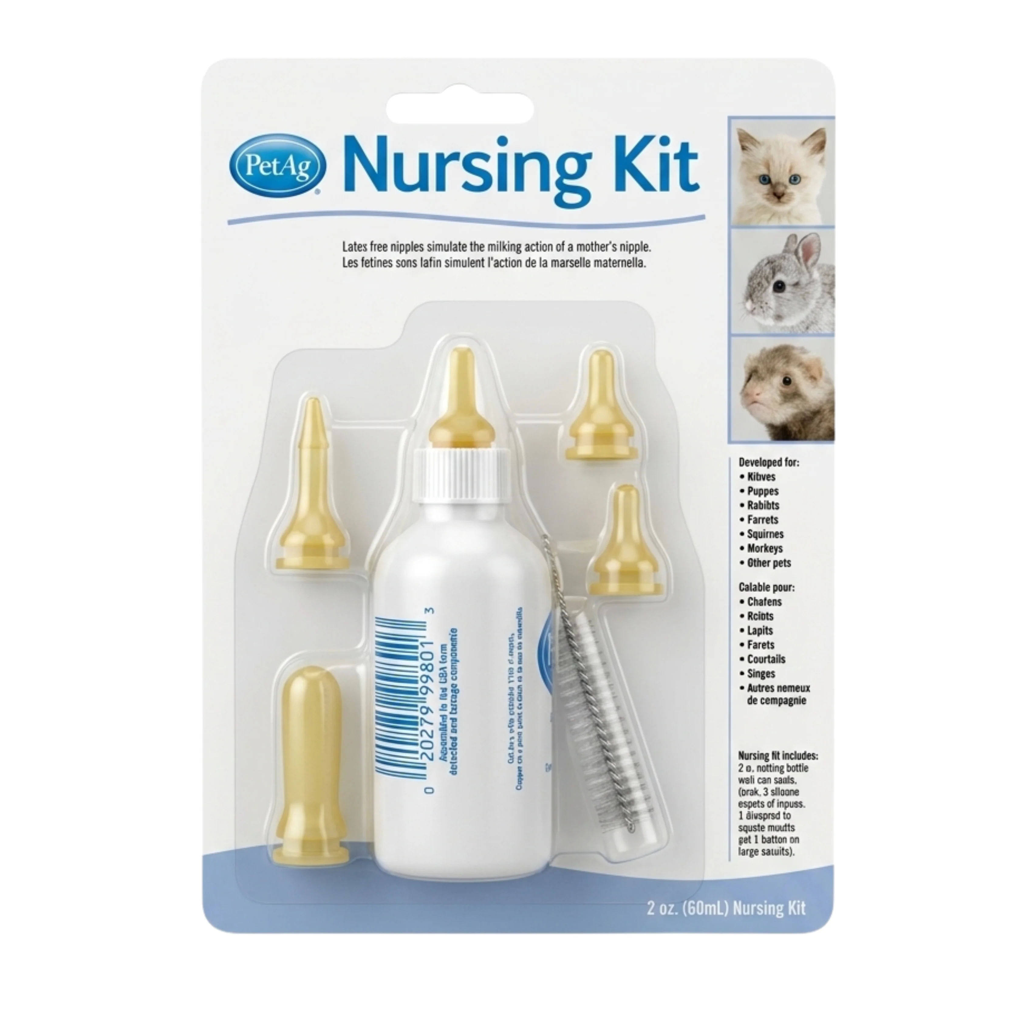 Kit de Biberon para Mascotas 2 Oz