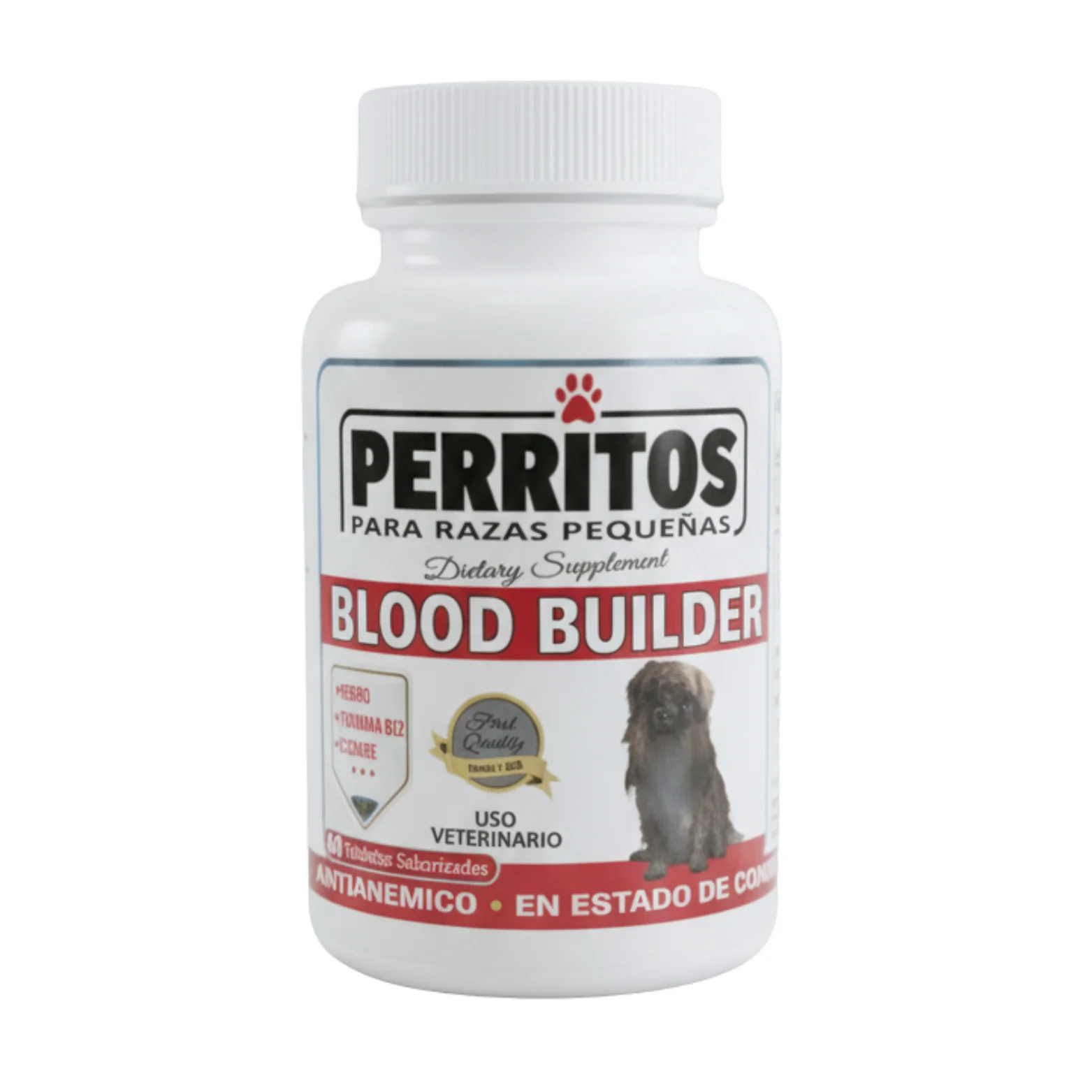 Perrito Blood Builder Raza Pequeña 60 Tabletas