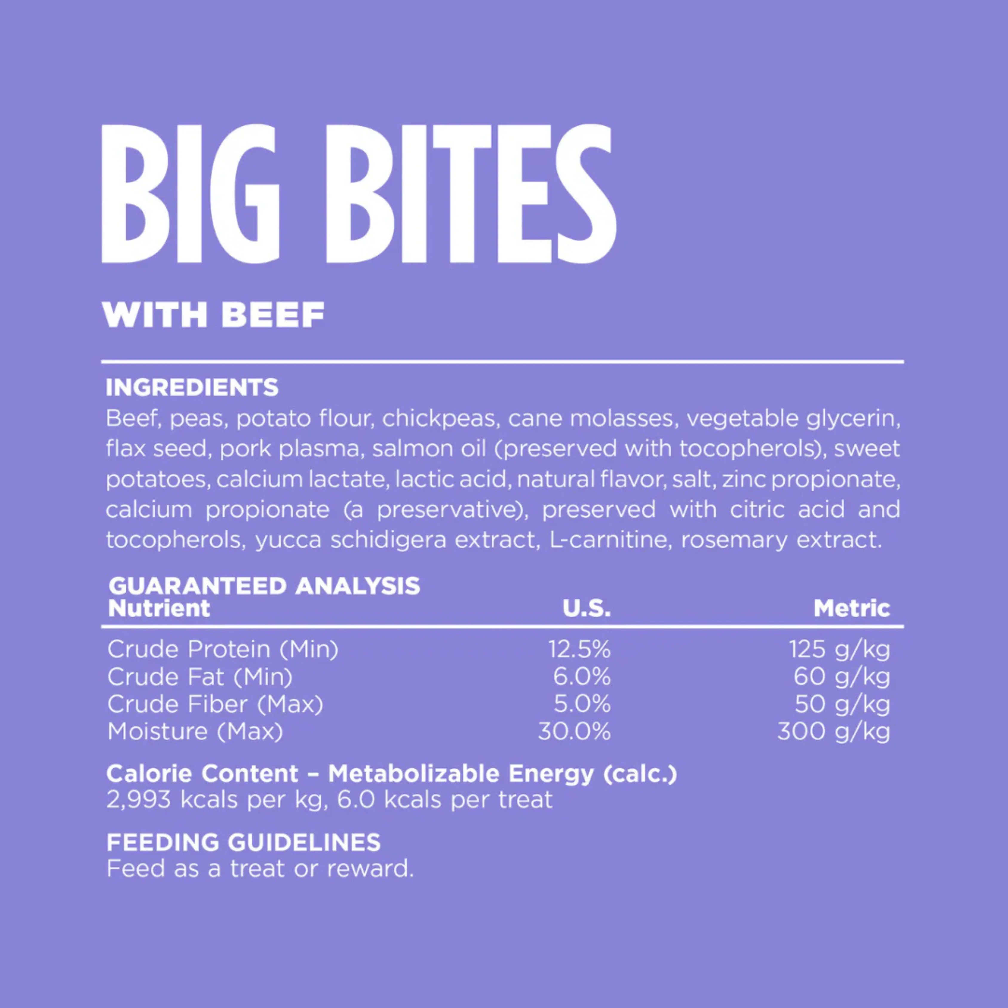 Snack para Perro NutriOurce Grain Free Bocados Grandes con sabor a Carne 14 Oz. - Image 3